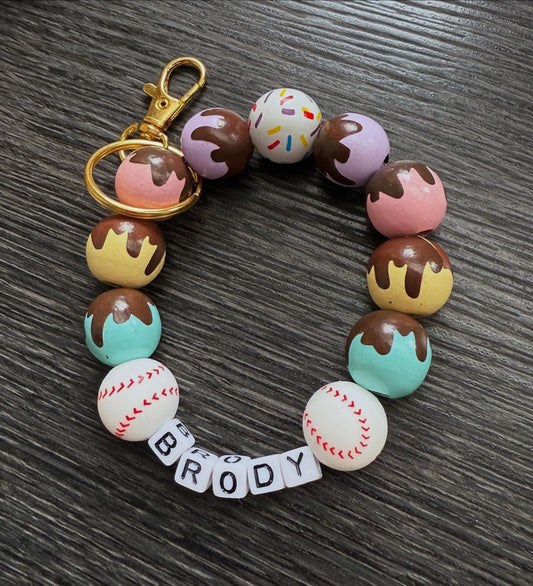 Ice Cream Drip Keychain