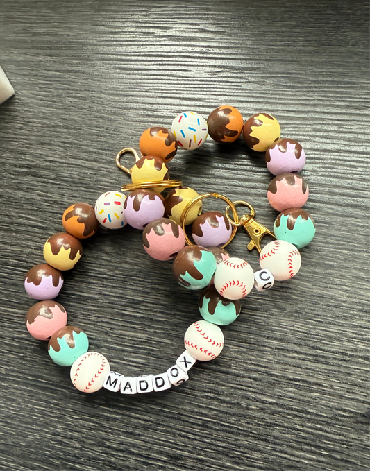 Ice Cream Drip Keychain